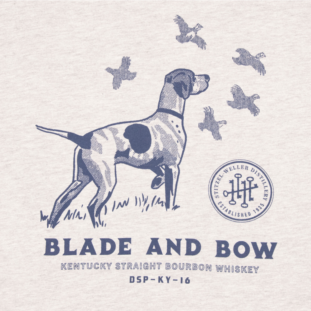 Blade and Bow Hunting Dog Gray T-Shirt