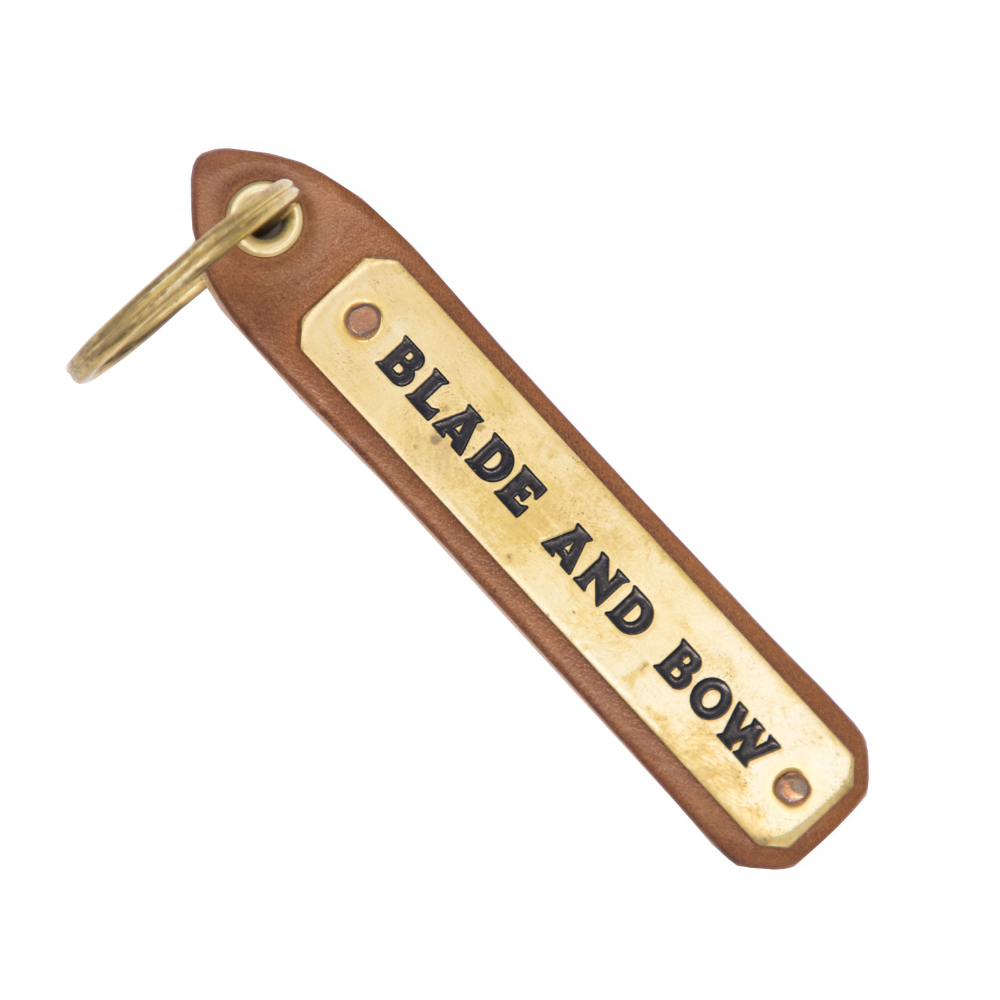 Leather 2025 bow keychain