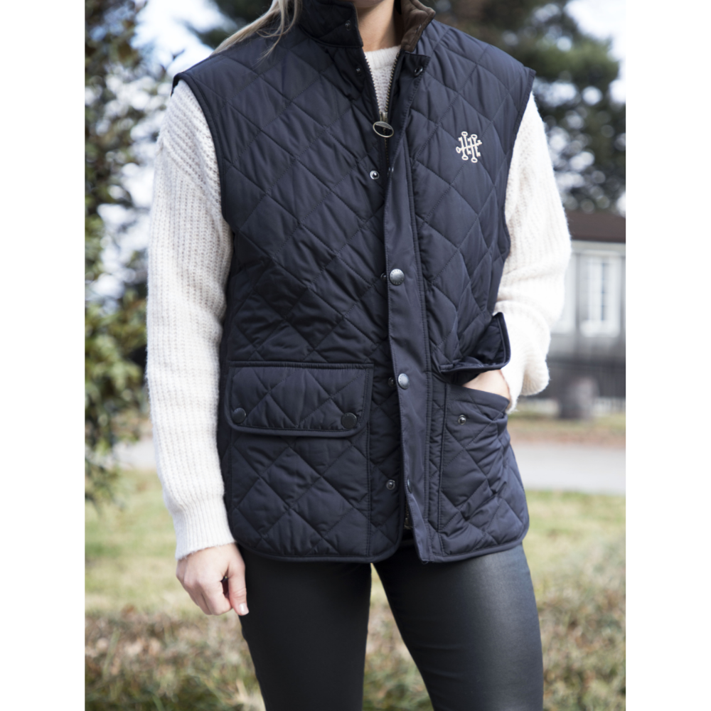 Blade and Bow Barbour Quilted Vest Navy Stitzel Weller Distillery