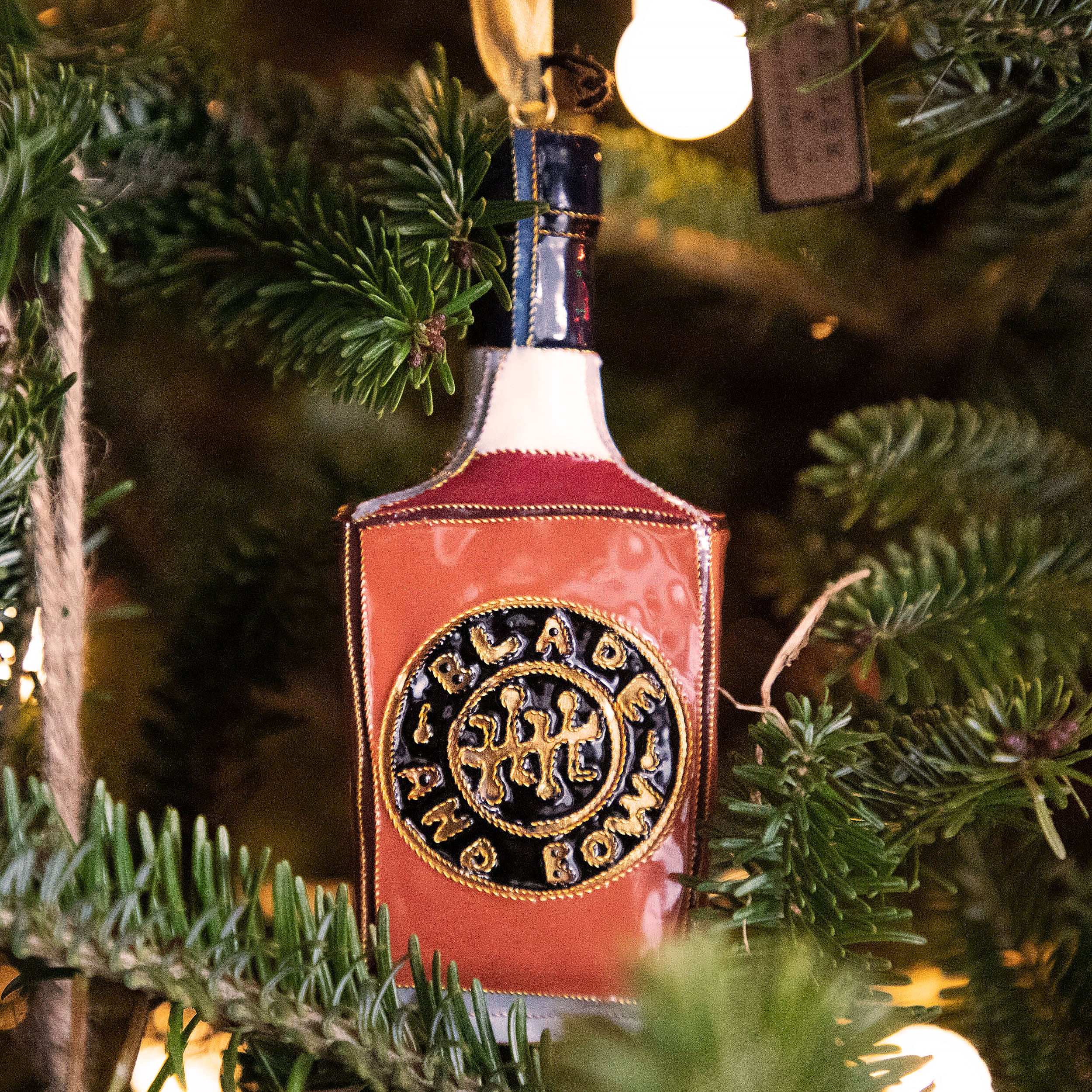 Blade and Bow Bottle Ornament