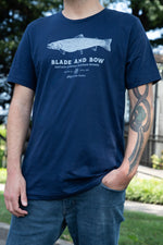 Blade and Bow Navy Fish T-Shirt